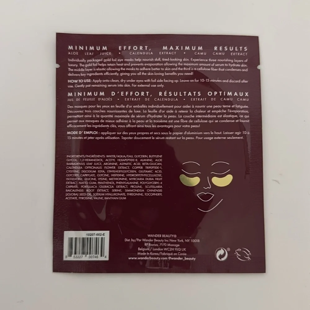 Wander Glow Ahead Face Oil & Eye Masks (x2)